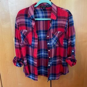 Sanctuary “tomboy” Cotton/linen flannel